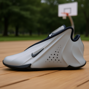 Pour G.T. Chaussures de basket-ball Future unisexes, tige synthétique grise, semelle extérieure en caoutchouc - Product Image 2