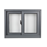 Ventana Corredera de Aluminio con Recubrimiento en Polvo, Aislamiento Térmico, Doble Acristalamiento, Vidrio Low-E, Insonorizada e Impermeable, para Villas Modernas