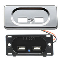 Prise de courant avec chargeur rapide à double port USB 3.1A pour camping-car, camion, caravane