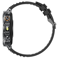 Montre connectée sportive intelligente AK87, grande autonomie, montre connectée pour homme, suivi de la forme physique en extérieur, réponse aux appels, étanche IP68, lampe torche