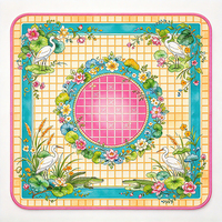 Tapis de Mahjong Hiver Cabane, Housse de Table Florale Maison de Neige Noël pour Mahjong, Tapis de Jeu Antidérapant pour Soirée de Mahjong Américain