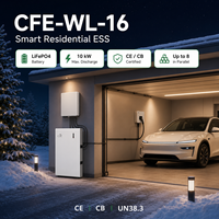 Batterie solaire LiFePO4 de haute qualité CFE-WL-16 51.2V 314Ah murale pour ESS résidentiel, garantie 5 ans, 6000 cycles