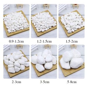 Bellissime <span class=keywords><strong>Pietre</strong></span> Decorative Bianche per Copertura del Terreno, Soppressione delle Erbacce ed Estetica dei Aiuole nei <span class=keywords><strong>Giardini</strong></span>, Ciottoli Bianchi Effetto Neve - Product Image 4