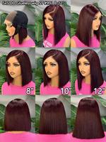 Peluca de Cabello Humano Virgen Liso Extremo 5x5 con Cierre Doble SDD 250% de Densidad Transparente Sin Pegamento Invisible al por Mayor 2026