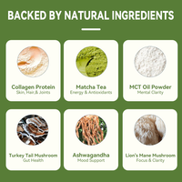 Collagène en poudre LIFEWORTH, marque privée, saveur originale au thé vert matcha