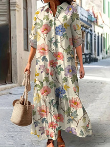 Bata de dormir unisex más vendida 2026, estilo étnico de playa con estampado a mano, para primavera y uso diario - Product Image 3