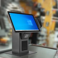 Restaurant Multi-Fonction 21,5 pouces sans espèces POS restauration rapide self-service commande caisse paiement terminal kiosque machine
