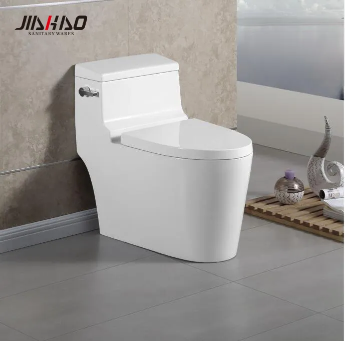 JIAHAO 8801 Barat washdown keramik elegate sanitasi ware siphonic satu bagian toilet