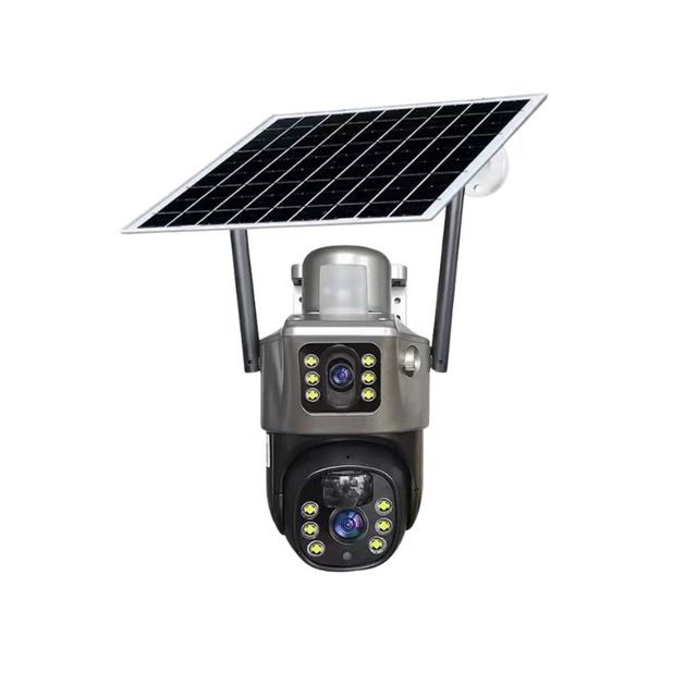 V380 3003 Dual Lens 4G Solar PTZ Security Camera with Night Vision