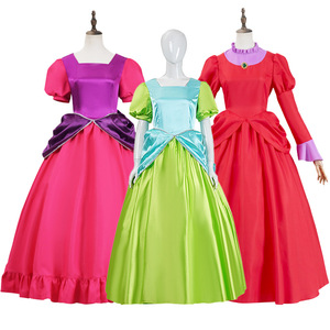 Disfraz <span class=keywords><strong>de</strong></span> <span class=keywords><strong>Princesa</strong></span> <span class=keywords><strong>de</strong></span> Anime, Vestido Verde y Rojo, Vestido <span class=keywords><strong>de</strong></span> Gala, Disfraz <span class=keywords><strong>de</strong></span> Madrina Malvada para Adultos, Cosplay - Product Image 1