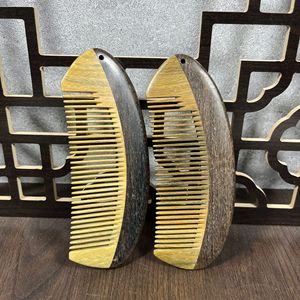 Sandalwood Half Moon <b>Comb</b> Large Durable <b>Hair</b> Styling <b>Comb</b> For Women Children Adults Home Use - Product Image 1