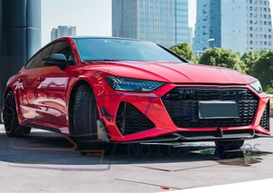 Lèvre de pare-chocs avant en fibre de carbone sèche 2020-2021 pour pare-chocs de voiture RS7 Sportback quatre portes - Product Image 6