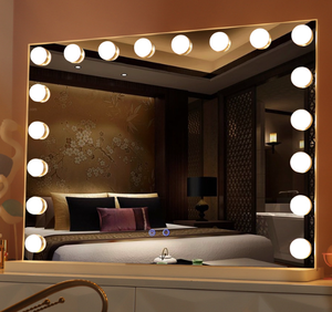 <span class=keywords><strong>Coiffeuse</strong></span> en gros directe d'usine avec lampe et miroir-Éclairage ambiant tricolore-Miroir de style hollywoodien - Product Image 2