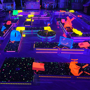 Équipement de golf portable à lumière noire LED, mur interactif fluorescent, mini <span class=keywords><strong>parc</strong></span> de trampoline lumineux LED - Product Image 6