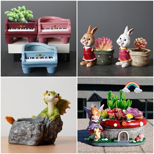 <span class=keywords><strong>Pot</strong></span> à succulentes en forme d'ours rustique européen MSH, décoration de bureau, de maison et de chambre à coucher - Product Image 4