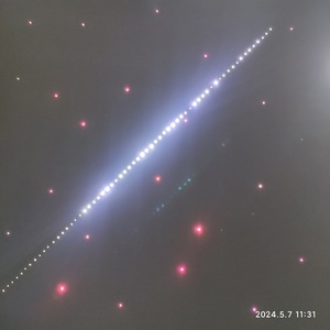 Ensemble de panneaux de <span class=keywords><strong>plafond</strong></span> étoile filante multicolore avec fibre optique Starlight pour salle de cinéma et théâtre - Product Image 1