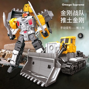 Figura de plástico 6 en 1, juguete de construcción, camión, excavadora, deformación, coche robot transformable - Product Image 5
