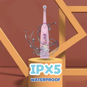 Cepillo de <span class=keywords><strong>dientes</strong></span> eléctrico sónico para niños, cepillo de <span class=keywords><strong>dientes</strong></span> giratorio, tipo de batería IPX5, resistente al <span class=keywords><strong>agua</strong></span>, blanqueamiento dental de dibujos animados, cerdas suaves para niños - Product Image 4
