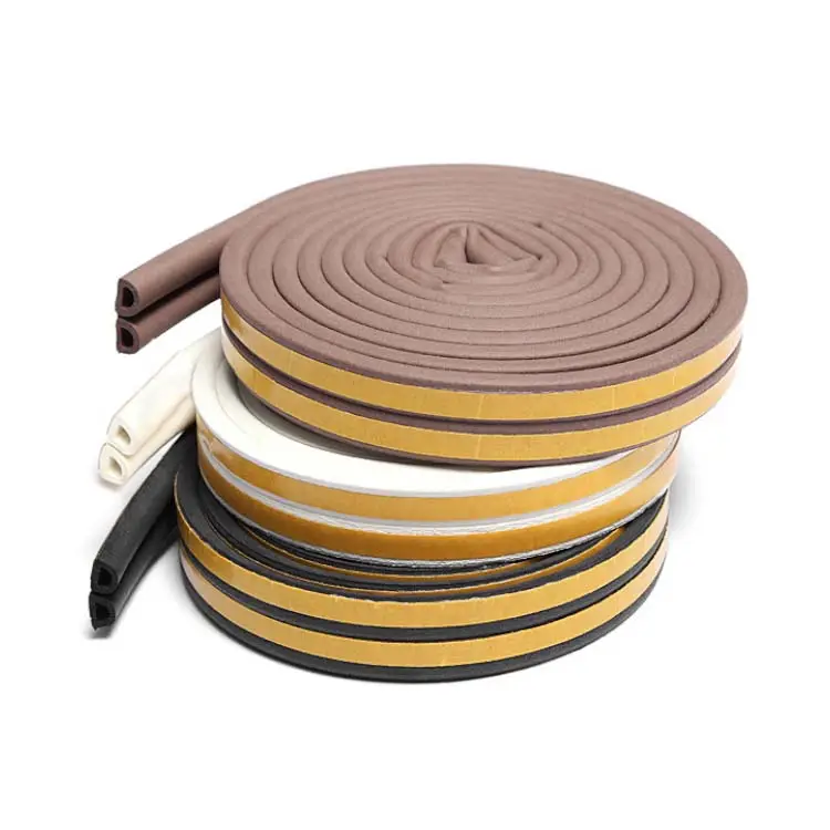 2023 Factory direct sales Adhesive Self-adhesive Door Sealing Weather Strips Rubber Seal Strip