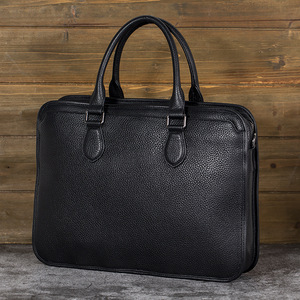 Crazy Horse Leather Briefcase for Men Cowhide Crossbody Shoulder <strong>Lap</strong> <strong>Top</strong> <strong>Bags</strong> Genuine Leather Business Travel Men's Laptop <strong>Bags</strong> - Product Image 6