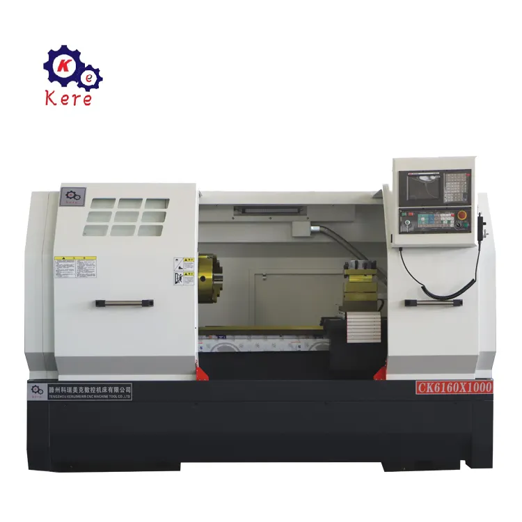 machine through the numerical control system CK6160 Flat Bed CNC Lathe with FANUC GSK KND