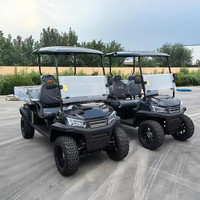 Voiturette de golf électrique 4x4 tout-terrain, batterie lithium améliorée, 4 places, personnalisable