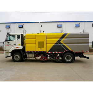 Camión de limpieza y barredora Sinotruk Howo, camión de lavado de barrido de calle multifuncional - Product Image 5