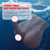 Neues Design Realistische Premium-Torso-Puppe aus Silikon mit Engem Analloch Unisex-Masturbator Sexspielzeug für Erwachsene