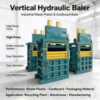 Presse à balles hydraulique verticale industrielle Hengyun pour ferraille, seaux de peinture et métaux