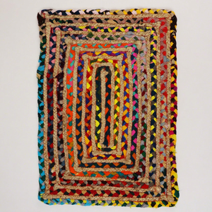 Export Quality Braided Jute Recycled Cotton Placemat Natural Tableware Mat Manufacturer Supply - Product Image 1