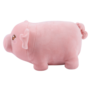Doudou en peluche cochon brodé, doux et rond, avec doublure en maille, unisexe pour bébés et tout-petits, décoration de chambre d'enfant - Product Image 5