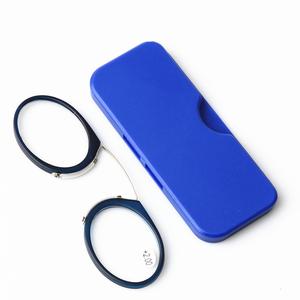 نظارات قراءة صغيرة محمولة بمشبك على الأنف بإطار معدني للكمبيوتر الشخصي مع صغيرة محمولة - Product Image 2