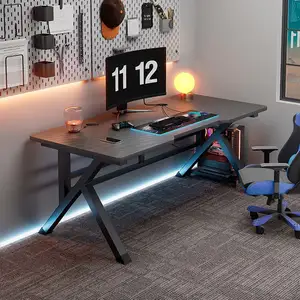 D & N meja komputer meja Gaming ringkas Modern PC stasiun kerja meja tulis meja kantor rumah