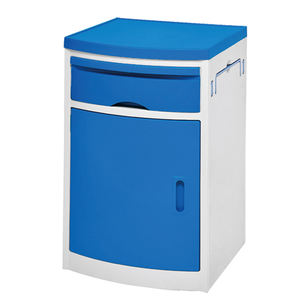 طاولة سرير طبية بتصميم فاخر على الطراز الأوروبي، خزانة جانبية خشبية للسرير، كومودينو فندقي مع منفذ طاقة - Product Image 5