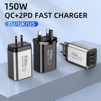 Multi-Port USB-A/USB-C 12W Schnell-Ladeadapter für Mobiltelefone (US/EU/UK) für iPhone Samsung