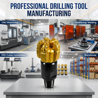 Буровое долото Drillsoltek PDC с твердосплавным напылением для бурения горных пород, геотермальных скважин и бурения на воду методом HDD