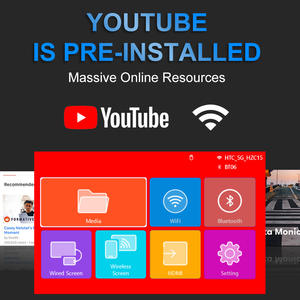 M60 Portable Projector for Home Use 1080P High-Definition Slim Projector <b>Mobile</b> <b>Phone</b> Screen <b>Projection</b> WIFI - Product Image 3