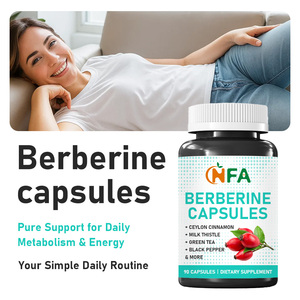 Cápsulas de Berberina OEM ODM con extracto de té verde y Berberina HCL. Mantienen los niveles de glucosa. Mejoran la función metabólica general. - Product Image 3