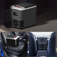 PoeticExist 2025 Nouveau Réfrigérateur de Voiture Portable à Semi-conducteurs 12V/24V Moderne, Glacière de Camping Extérieur Multifonctionnelle