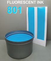 Encre d'impression offset fluorescente haute brillance Clr 801 # -809 #   1 kg/boîte pour l'impression d'emballages
