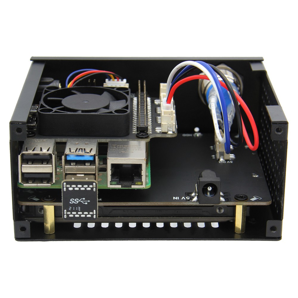 Raspberry Pi 4モデルB用X825 V2.0ボード&X735ボードメタルケース