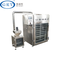 Machine à fumer professionnelle pour viande, poisson et poulet, four à fumer en acier inoxydable SUS304 pour viandes et poissons fumés