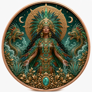 Moneta da collezione artistica da un'Oncia in rame puro da 1oz, stampata UV personalizzata, serie <span class=keywords><strong>Mitologia</strong></span> Dea - Product Image 5