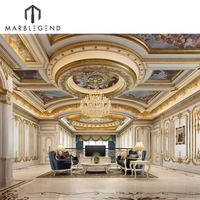 Servicios de diseño de interiores de dibujo de decoración del hogar villa de mármol de lujo