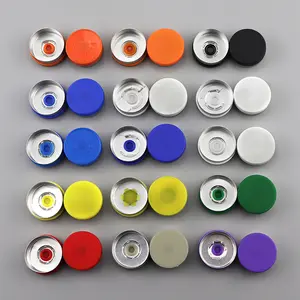 New Design 13mm 15mm 20mm Tear Off Flip Top Mixed Color Trim Cap Aluminum And Plastic