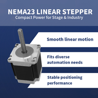 Moteur pas à pas RB MENA 23 Nema 23 à couple élevé 12V 2.2Nm, Moteur pas à pas Nema 17 6.3V pour éclairage de scène, Engrenage à poulie Nema 4 fils