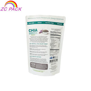 Sac d'emballage en aluminium refermable à fermeture éclair, unités, emballage pour emballage <span class=keywords><strong>de</strong></span> graines <span class=keywords><strong>de</strong></span> cintre organiques, offre spéciale - Product Image 2