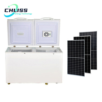 Réfrigérateur solaire à refroidissement direct 210L DC 12V 24V, congélateur coffre à congélation rapide pour la maison, économie d'énergie
