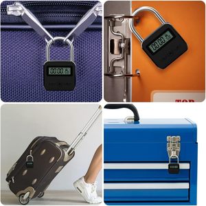 YH2171 USB Security <strong>Padlock</strong> Smart Digital Time Lock Heavy Duty Metal Electronic <strong>Timer</strong> with LCD Display - Product Image 5