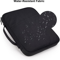 Pochette polyvalente avec fermeture à glissière rembourrée Protection de voyage 9-11 pouces pour clavier et tablette Housse de transport avec poignée pour iPad